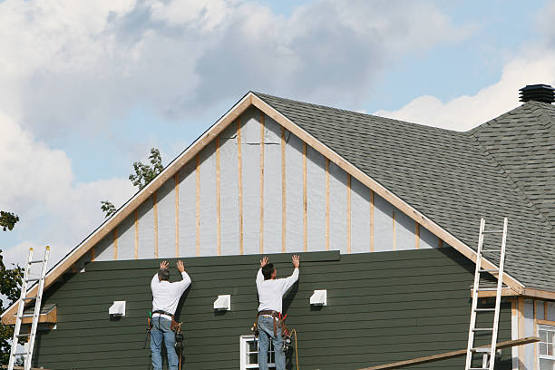 Professional Emergency Siding Repair technician working in New Wilmington, PA